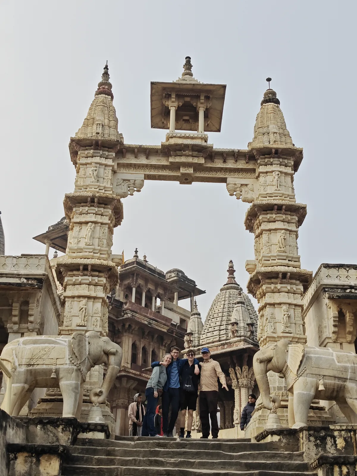Carved marble gateway of the 16th-century Jagat Shiromani Temple, Amer